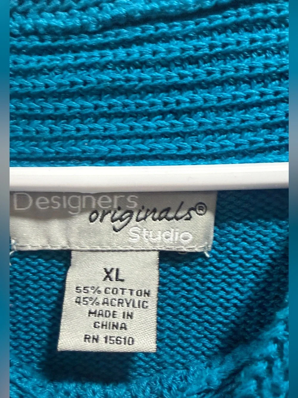 Designers Originals Teal Cowl Neck Sweater